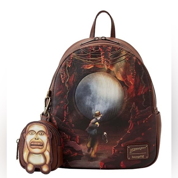 Loungefly Indiana Jones Raiders of Lost Ark Backpack  NWT - Picture 1 of 7